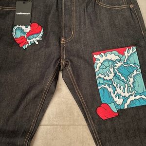 The Hundreds x Aaron Kai Raw Denim Jeans
